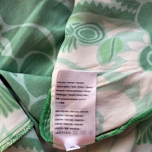 FARM Rio Green and Cream Patterned Midi Dress - Picture 12 of 14